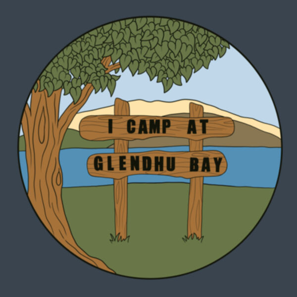I Camp at Glendhu Bay - Adult Tee Shirt Design