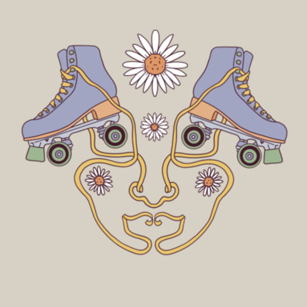 Roller skate mandala Design