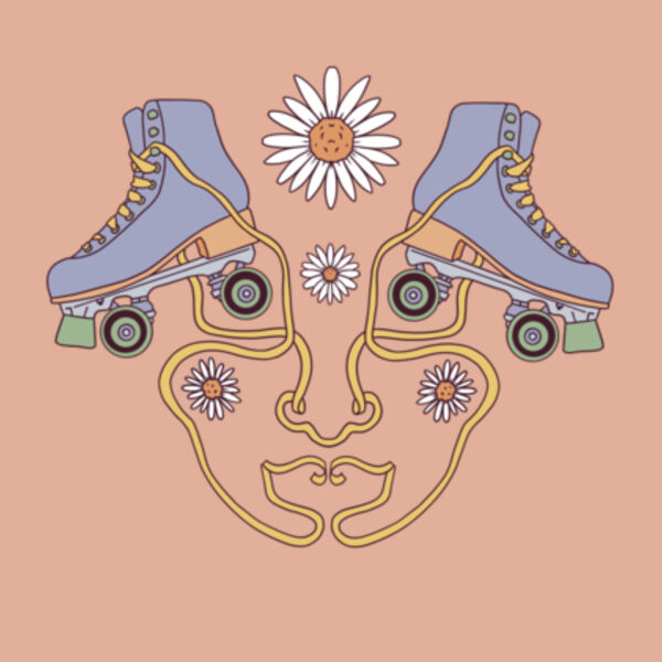 Roller skate mandala Design